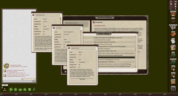 Скриншот из Fantasy Grounds - Elemental Spells (Castles & Crusades)