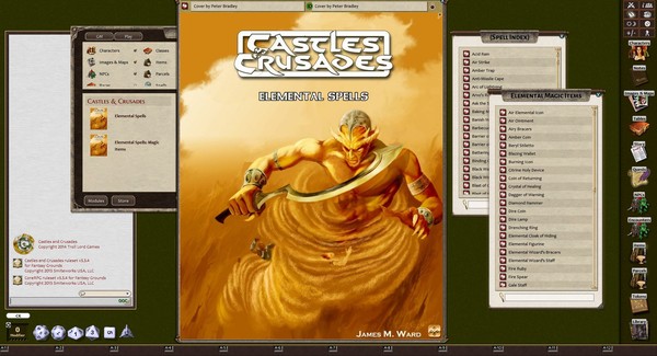 Скриншот из Fantasy Grounds - Elemental Spells (Castles & Crusades)