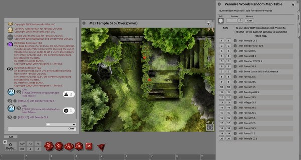 Скриншот из Fantasy Grounds - Meanders Map Pack: Venmire Woods (Map Pack)