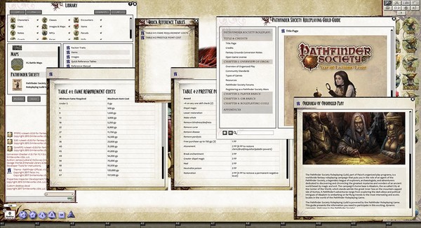 Скриншот из Fantasy Grounds - Pathfinder Society Roleplaying Guild Guide (PFRPG)