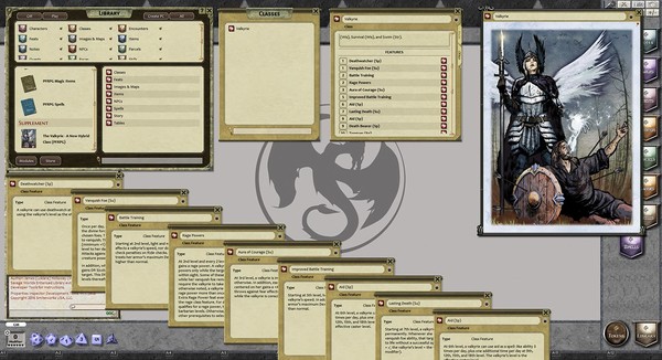 Скриншот из Fantasy Grounds - The Valkyrie: A New Hybrid Class (PFRPG)