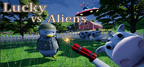 Lucky VS Aliens cover art