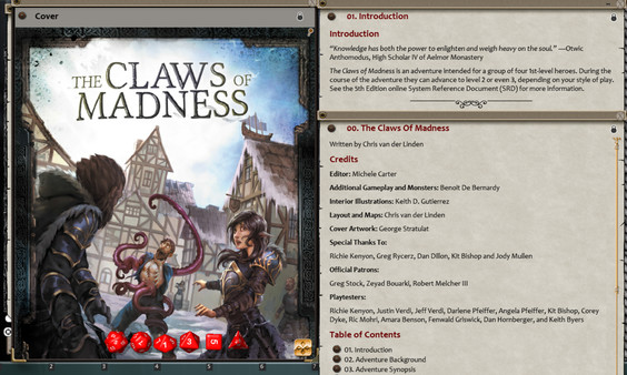 Скриншот из Fantasy Grounds - The Claws of Madness (5E)