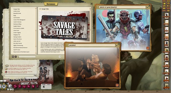 Скриншот из Fantasy Grounds - ETU: Degrees of Horror (Savage Worlds)