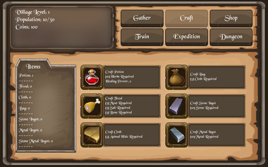 Craft and Dungeon minimum requirements