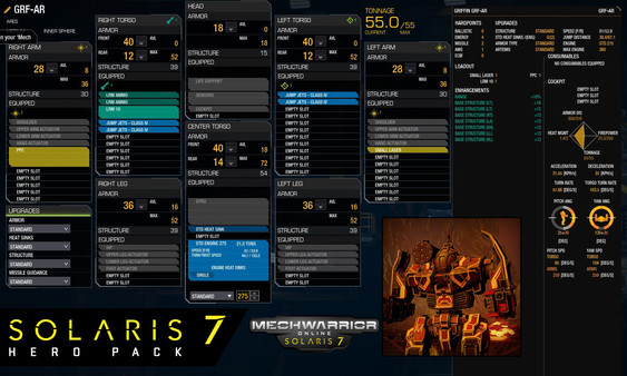 Скриншот из MechWarrior Online™ Solaris 7 Heroes Starter Pack