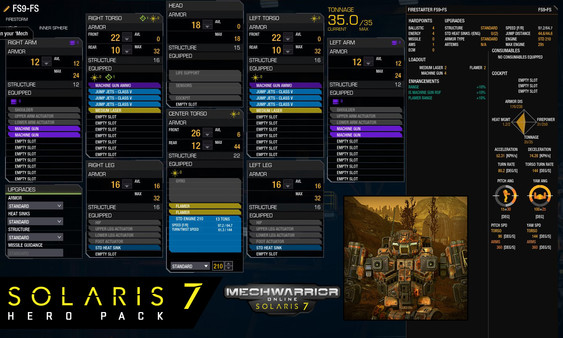 Скриншот из MechWarrior Online™ Solaris 7 Heroes Starter Pack