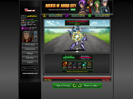 Скриншот из Agents of Aggro City Online