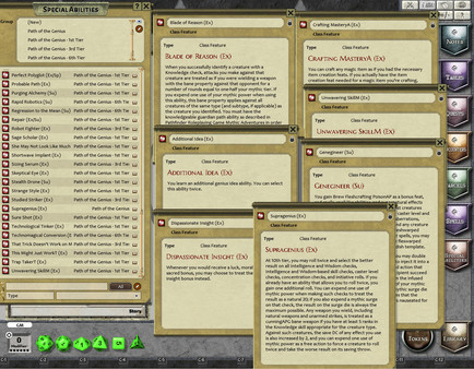 Скриншот из Fantasy Grounds - Path of the Genius (PFRPG)