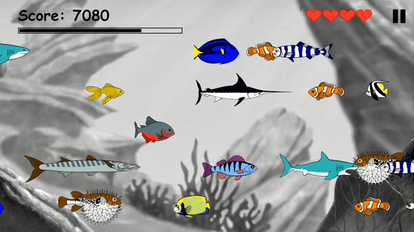 Скриншот из Hungry Games: Survive in a world of predatory fish Скриншот из Hungry Games: Survive in a world of predatory fish