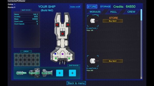 Spaceship Commander recommended requirements