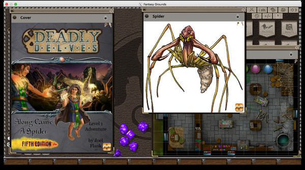 Скриншот из Fantasy Grounds - Deadly Delves: Along Came a Spider (5E)