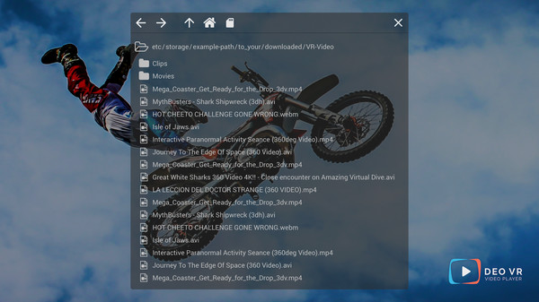 Скриншот из DeoVR Video Player