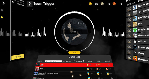 Скриншот из TapSonic World Champion VR