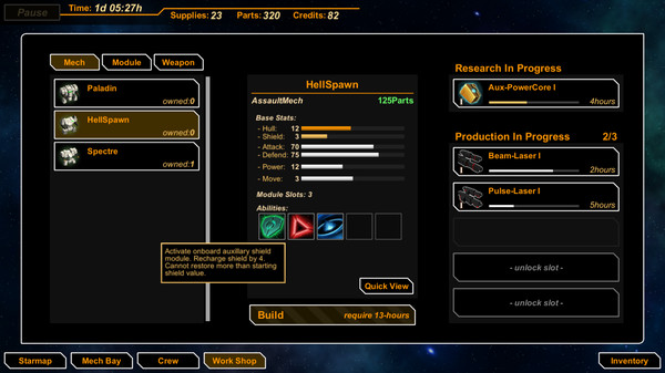 MechCorp minimum requirements