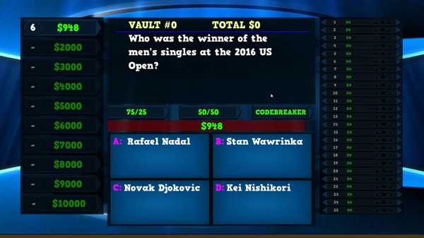 Скриншот из Trivia Vault: Tennis Trivia