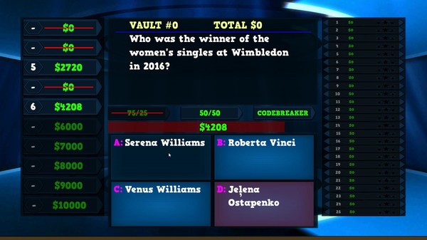 Trivia Vault: Tennis Trivia minimum requirements