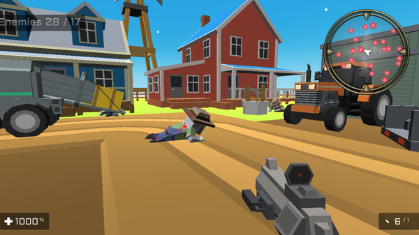 Square Head Zombies 2 - FPS Gamefor windows and Linux 1