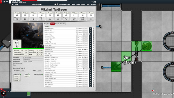Скриншот из GM Forge - Virtual Tabletop