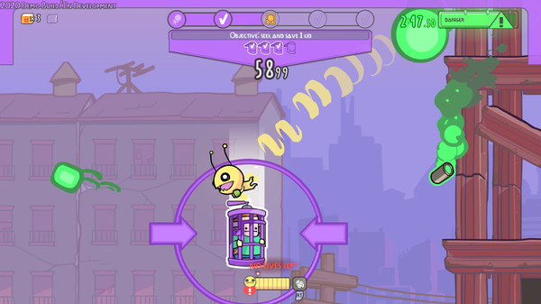 Screenshot of Alien Hominid Invasion