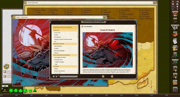 Скриншот из Fantasy Grounds - Players Guide to Aihrde (Castles & Crusades)