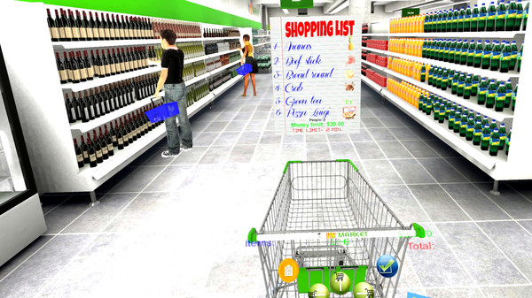 Supermarket VR and mini-games