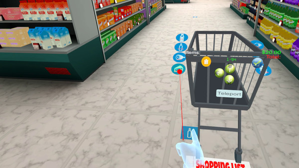 Supermarket VR and mini-games