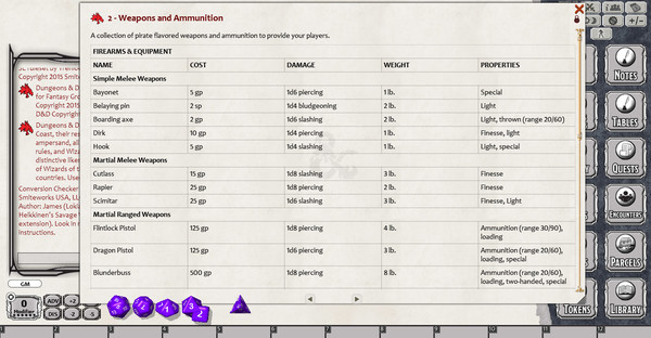 Скриншот из Fantasy Grounds - Pirate Adventurers (5E)