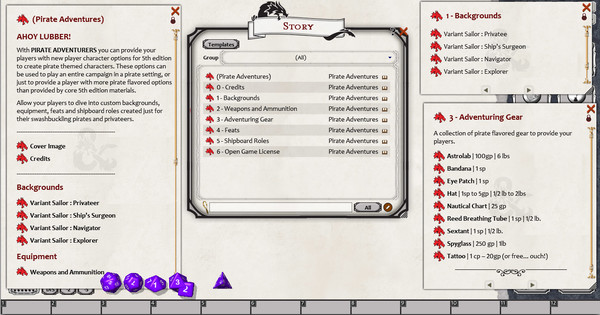 Скриншот из Fantasy Grounds - Pirate Adventurers (5E)