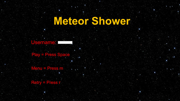 Meteor Shower requirements