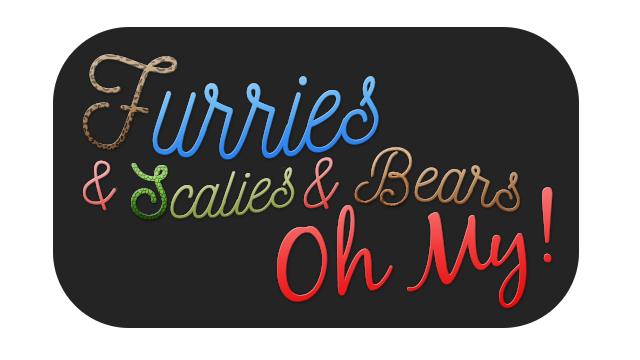 Furries & Scalies & Bears OH MY! Logo
