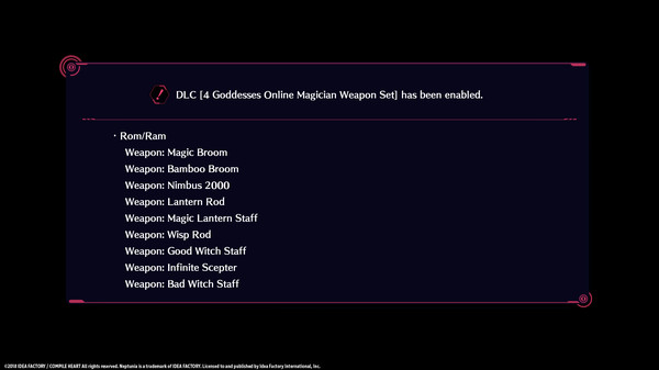 KHAiHOM.com - Megadimension Neptunia VIIR - 4 Goddesses Online Magician Weapon Set | 四女神オンライン 魔法使い 武器セット | 四女神Ｏｎｌｉｎｅ 魔法師 武器套組
