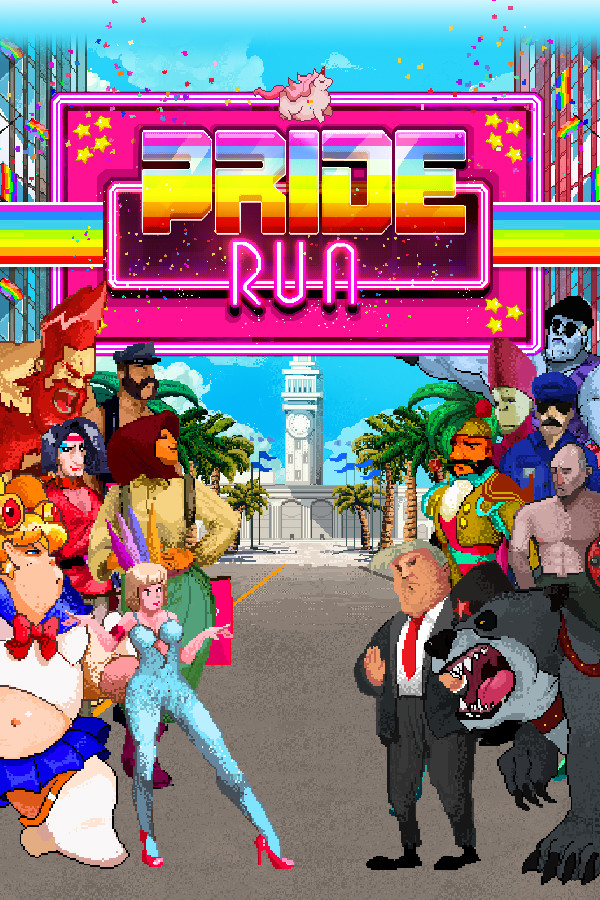 Steam portrait for Pride Run.