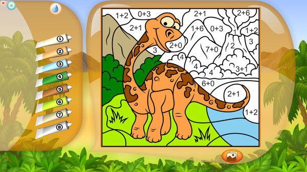 Скриншот из Color by Numbers - Dinosaurs
