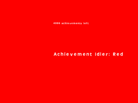 Achievement Idler: Red recommended requirements