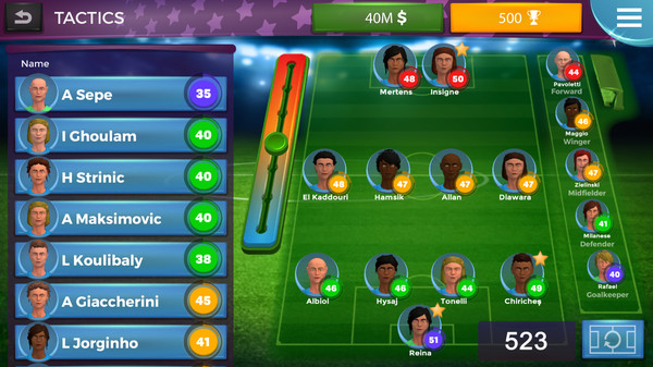 Скриншот из Women's Soccer Manager (WSM)