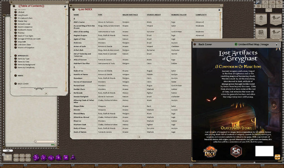 Скриншот из Fantasy Grounds - Lost Artifacts of Greyghast (5E)