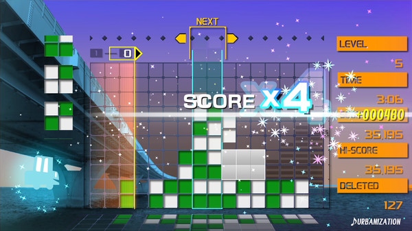Скриншот из LUMINES REMASTERED