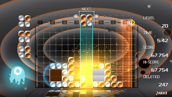 Скриншот из LUMINES REMASTERED