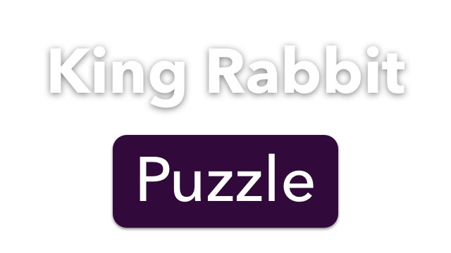King Rabbit - Puzzle Logo