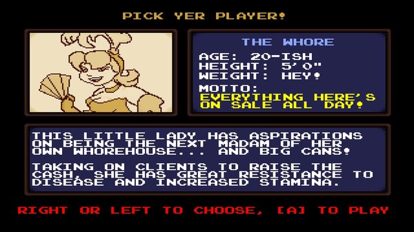 Скриншот из The Outlaw, The Drunk, & The Whore