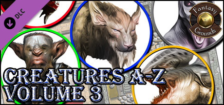 Fantasy Grounds - Creatures A-Z, Volume 3 (Token Pack)