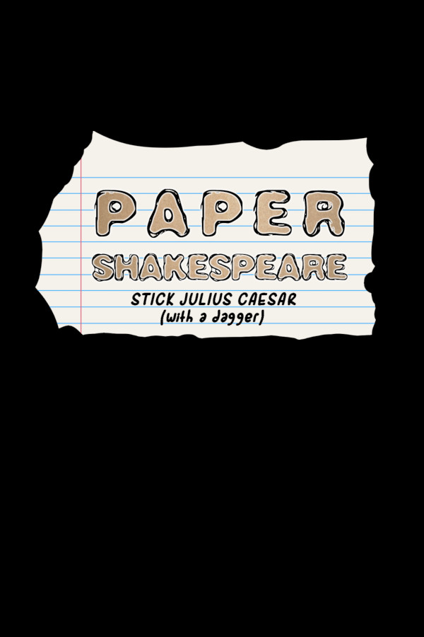 Paper Shakespeare: Stick Julius Caesar (with a dagger) for steam