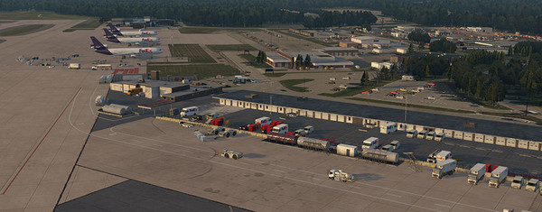 Скриншот из X-Plane 11 - Add-on: Skyline Simulations - KCVG - Cincinnati⁄Northern Kentucky International XP