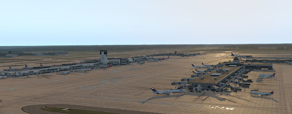 Скриншот из X-Plane 11 - Add-on: Skyline Simulations - KCVG - Cincinnati⁄Northern Kentucky International XP