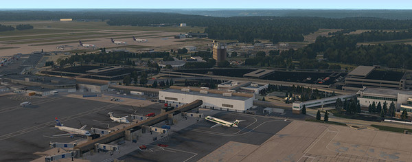 Скриншот из X-Plane 11 - Add-on: Skyline Simulations - KCVG - Cincinnati⁄Northern Kentucky International XP