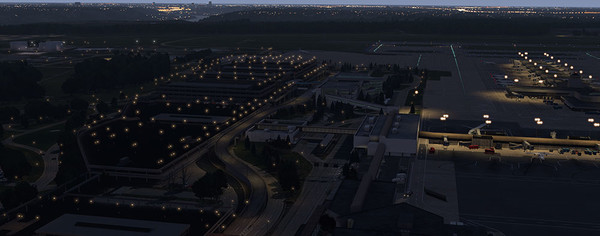 Скриншот из X-Plane 11 - Add-on: Skyline Simulations - KCVG - Cincinnati⁄Northern Kentucky International XP