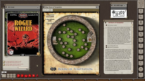 Скриншот из Fantasy Grounds - A09: Rogue Wizard (5E)