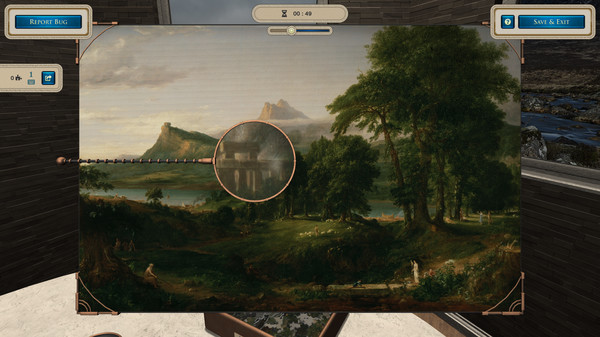 Скриншот из Masters of Puzzle - The Arcadian or Pastoral State by Thomas Cole