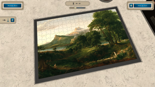 Скриншот из Masters of Puzzle - The Arcadian or Pastoral State by Thomas Cole